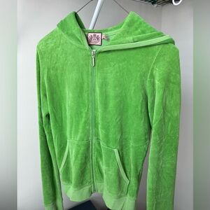 Juicy couture velour green tracksuit jacket